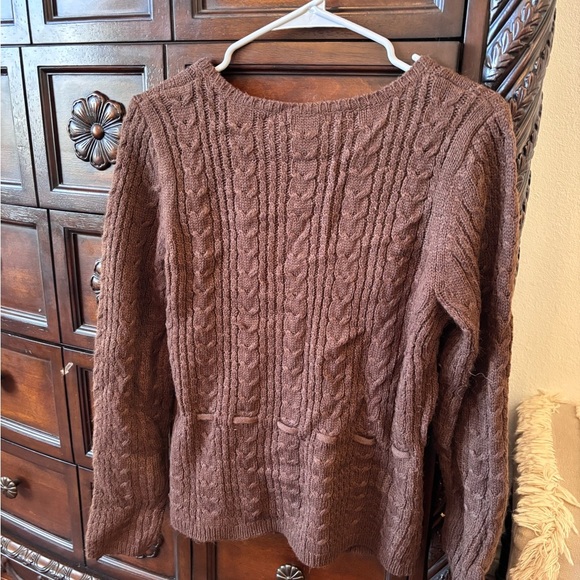 H&M Chocolate Brown Cable Knit Cardigan - Picture 3 of 5
